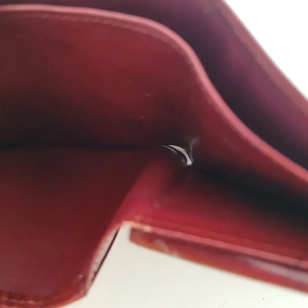 Cartier Happy‎ Birthday Men's Bifold Leather Red Wallet Medium Card Bill Holder